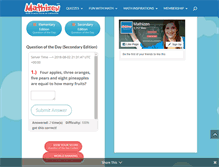 Tablet Screenshot of mathizen.com
